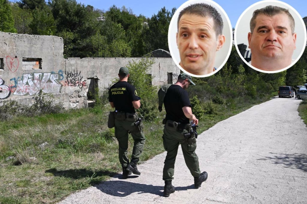 <p>Policijski očevid mjesta gdje je pronađeno tijelo Lovre Vuku&scaron;ića; Marko Gilić i Igor Dokić</p>