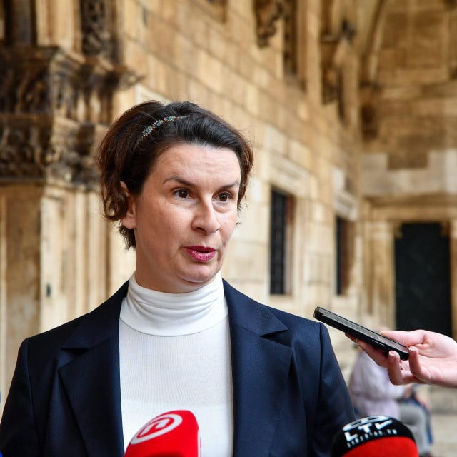 <p>Dubrovnik, 090323.<br>
Viktorija Knezevic objavila kandidaturu za gradonacelnicu Dubrovnika.<br>
Na fotografiji: Viktorija Knezevic.<br>