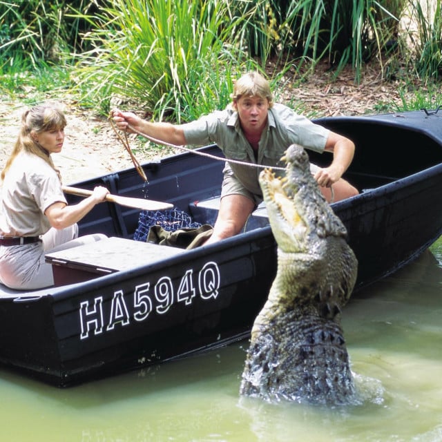 <p>Terri i Steve Irwin, 2002. godina</p>