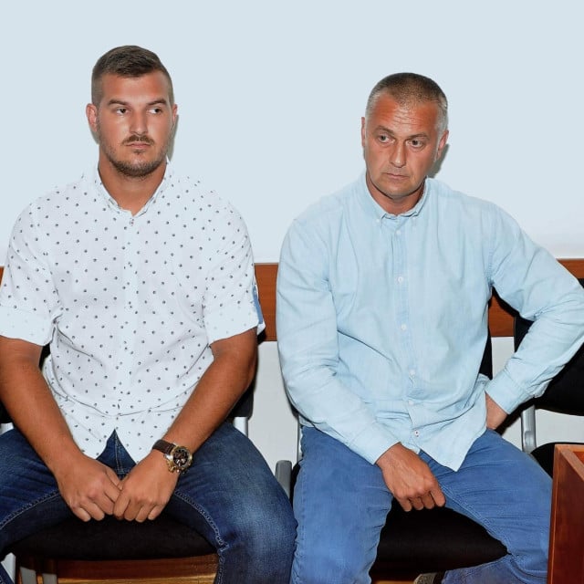 <p>Dario i Damir Torbić na suđenju na Kaznenom sudu u Zagrebu 2017.</p>