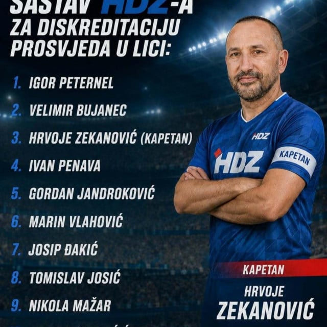 <p>Reprezentacija HDZ-a za Liku</p>