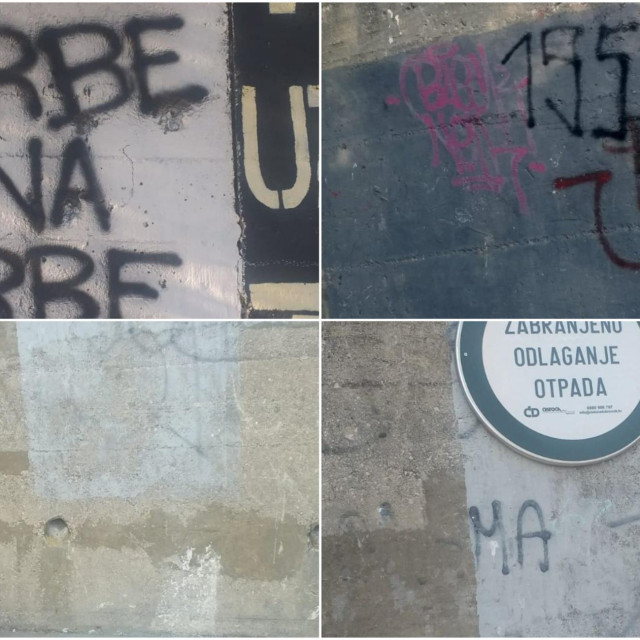 <p>Nedaleko po&scaron;te u Moko&scaron;ici osvanuli neprimjereni grafiti i poruke govora mržnje</p>