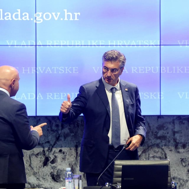 <p>Premijer Andrej Plenković na sjednici Vlade</p>