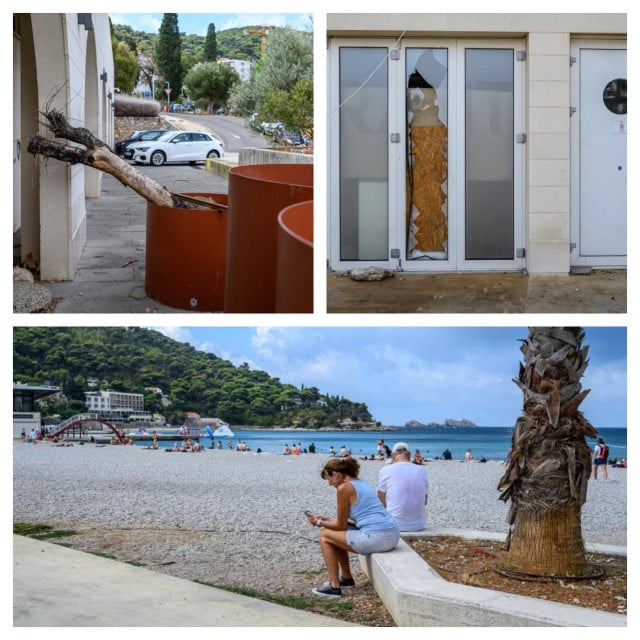 <p>Plaža u Uvali Lapad i dalje je nefunkcionalna</p>