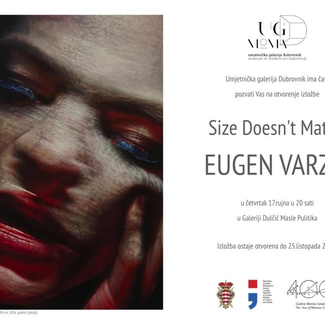 <p>Umjetnička galerija Dubrovnik poziva na otvorenje izložbe Eugena Varzića &rdquo;Veličina nije bitna&rdquo;</p>