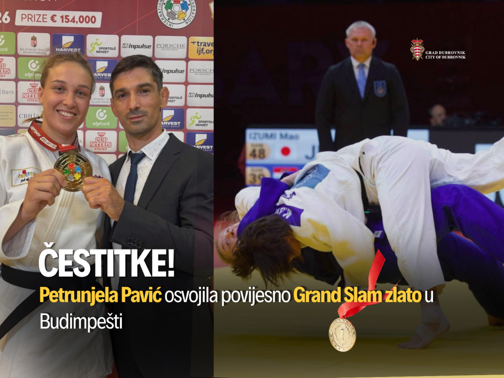 <p>Petrunjela Pavić osvojila je zlatnu medalju na prestižnom Hungary Grand Slamu u Budimpe&scaron;ti.</p>