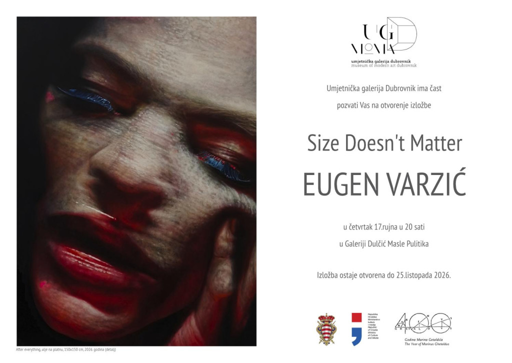 <p>Umjetnička galerija Dubrovnik poziva na otvorenje izložbe Eugena Varzića &rdquo;Veličina nije bitna&rdquo;</p>