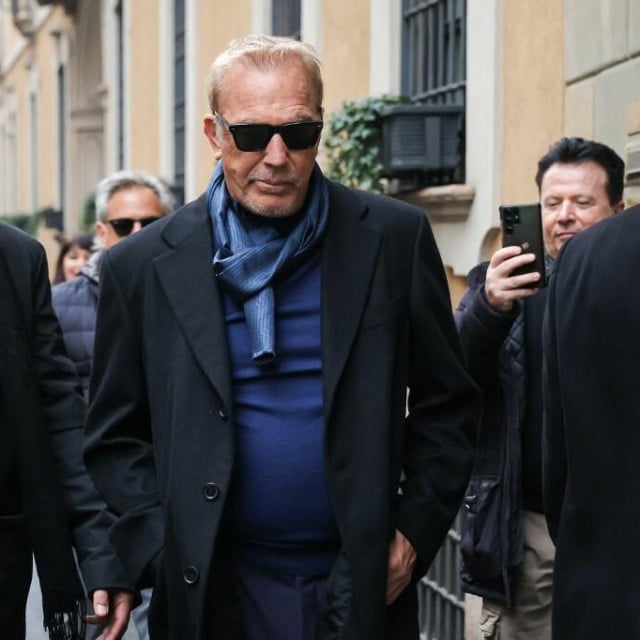 <p>Kevin Costner ovaj tjedan u Milanu</p>
