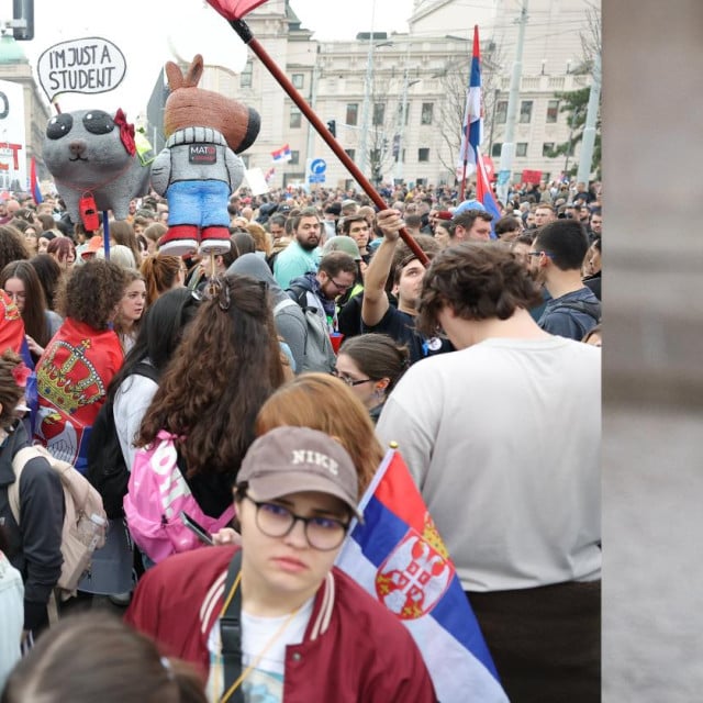 <p>Studentski prosvjedi u Beogradu, Aleksandar Vučić</p>