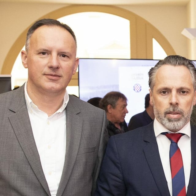 <p>Dva biv&scaron;a predsjednika Hajduka, Mate Pero&scaron; i Luk&scaron;a Jakobu&scaron;ić</p>