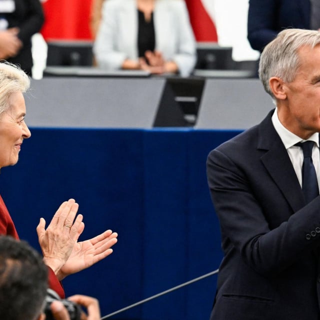 <p>Kanadski premijer Mark Carney nakon govora u Europskom parlamentu</p>

<p>&nbsp;</p>