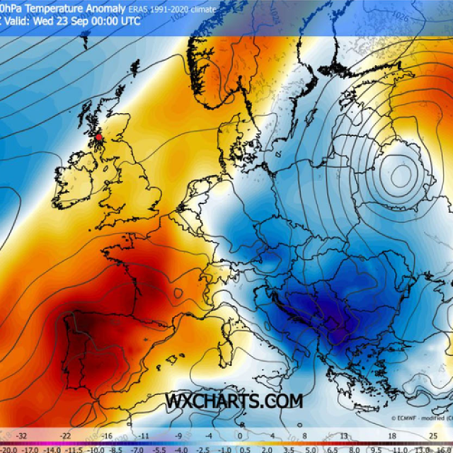 <p>Grafički prikaz zahlađenja koje zahvaća istok Europe<br>
&nbsp;</p>