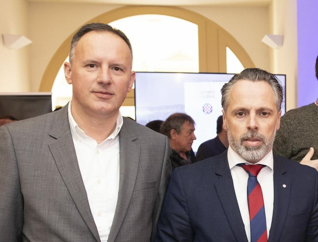 <p>Dva biv&scaron;a predsjednika Hajduka, Mate Pero&scaron; i Luk&scaron;a Jakobu&scaron;ić</p>