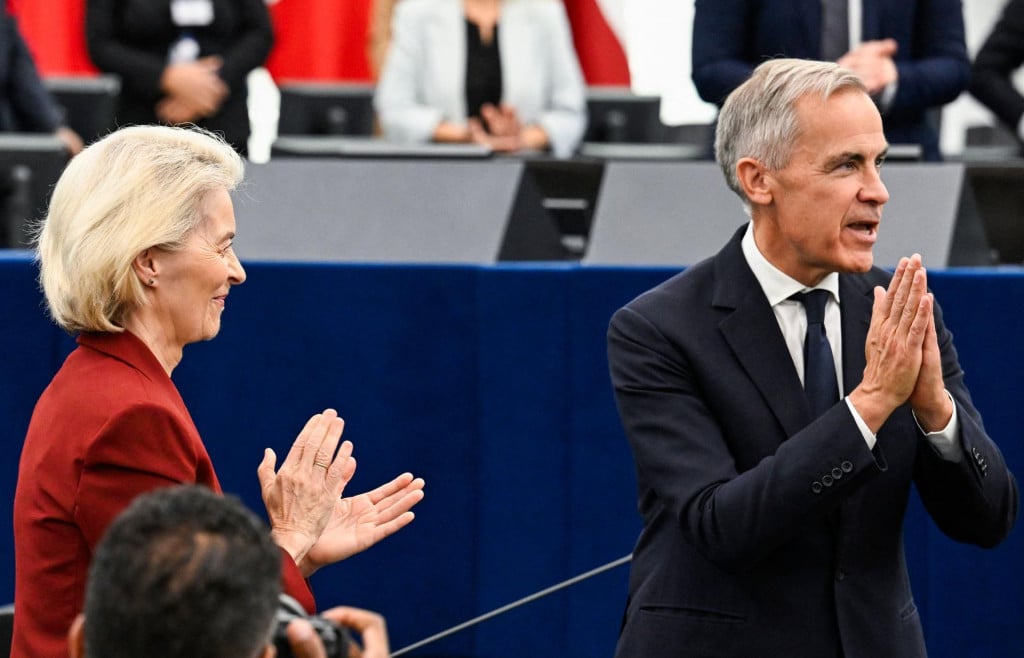 <p>Kanadski premijer Mark Carney nakon govora u Europskom parlamentu</p>

<p>&nbsp;</p>