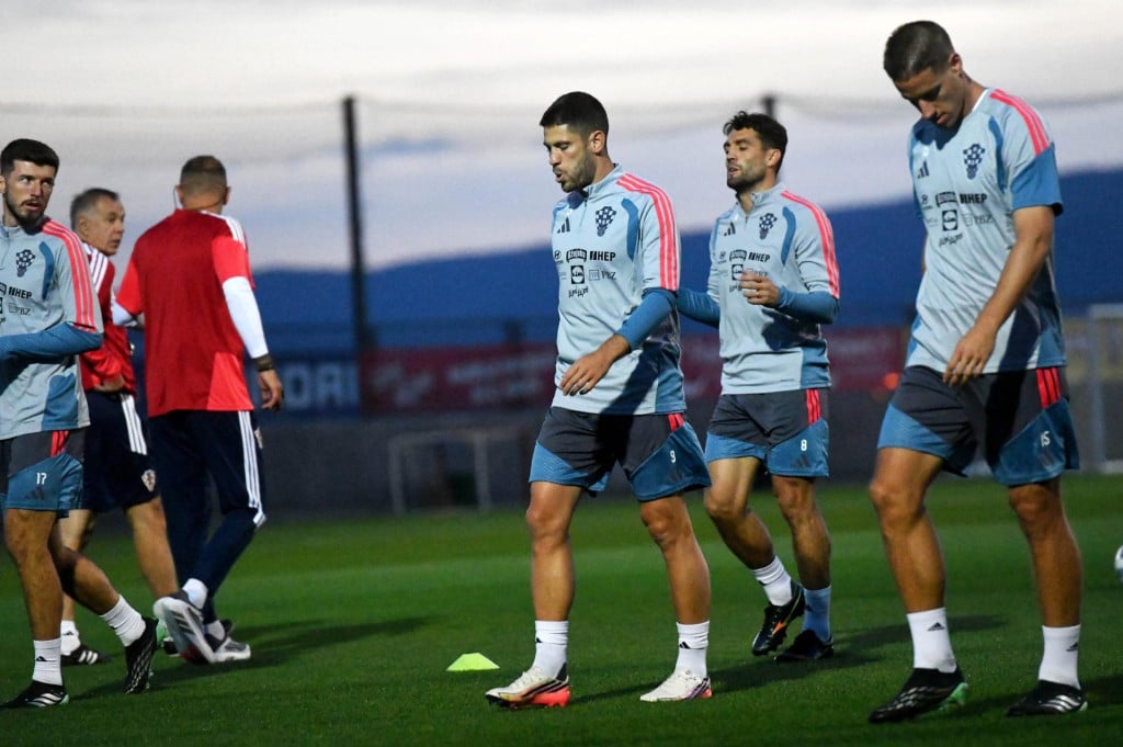 <p>Trnening reprezentacije Hrvatske na Rujevici</p>