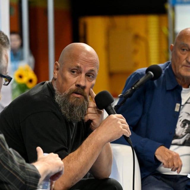 <p>Ivica Ivani&scaron;ević, Boris Dežulović i Feđa Klarić</p>