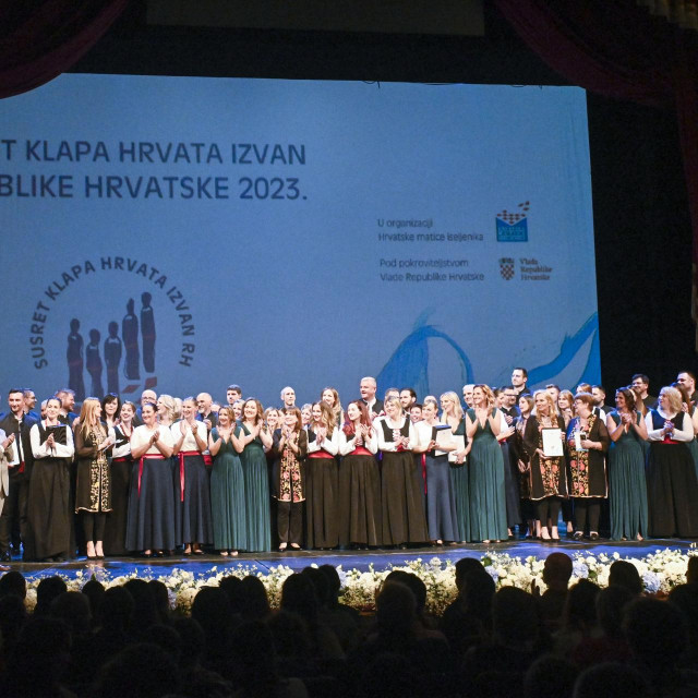 <p>Izvođači 3. Susreta klapa Hrvata izvan RH održanog 2023.</p>