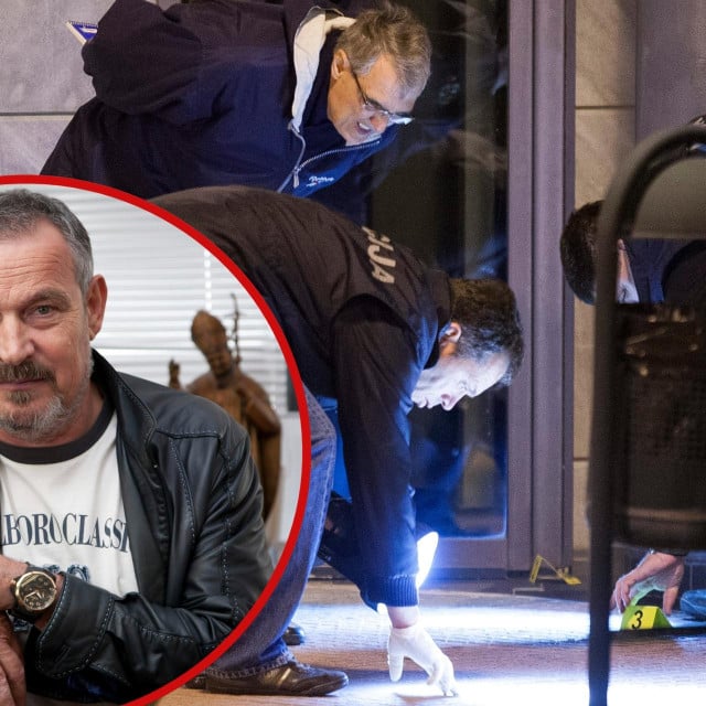 <p>Policijski očevid na mjestu propucavanja Josipa Milavića</p>