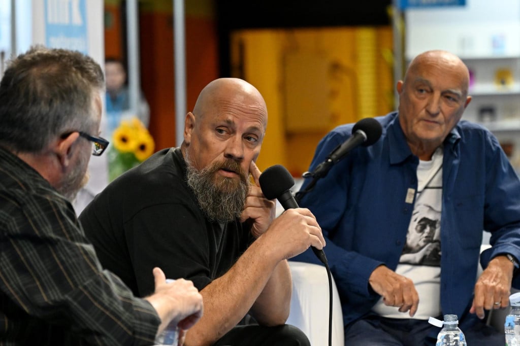 <p>Ivica Ivani&scaron;ević, Boris Dežulović i Feđa Klarić</p>