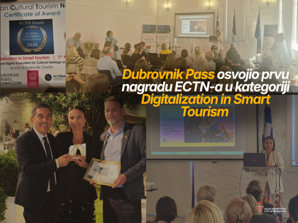 <p>Dubrovnik Pass dobitnik prve nagrade European Cultural Tourism Network u kategoriji Digitalisation in Smart Tourism</p>