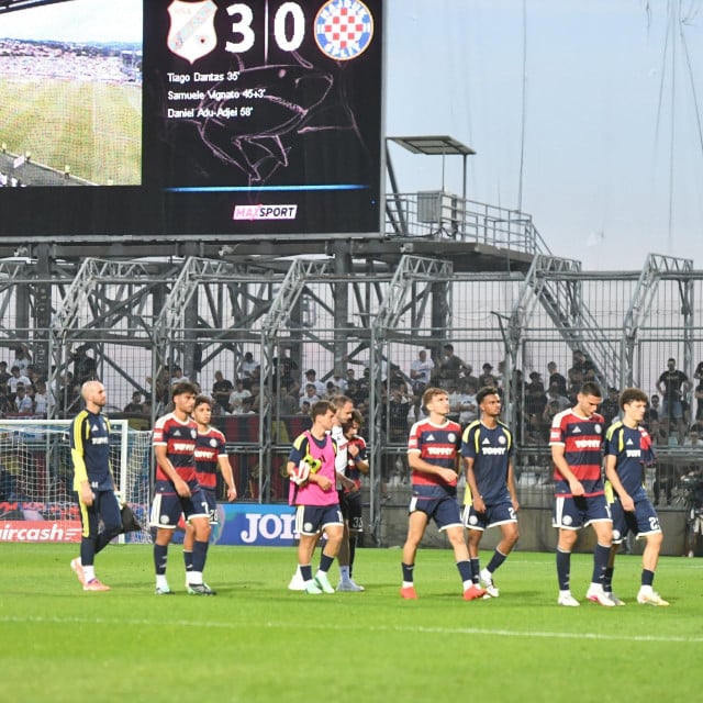 <p>Kadrovi s utakmice Rijeka - Hajduk</p>