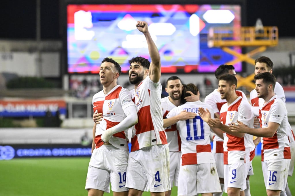 <p>Hrvatski reprezentativci na susretu četvrtfinala Lige nacija s Francuskom na Poljudu u ožujku 2025. godine</p>