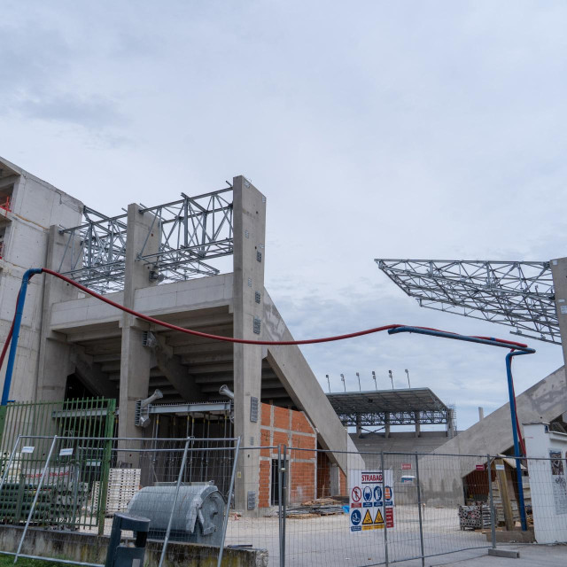 <p>Radovi na&nbsp;nogometnom stadionu u Kranjčevićevoj ulici</p>