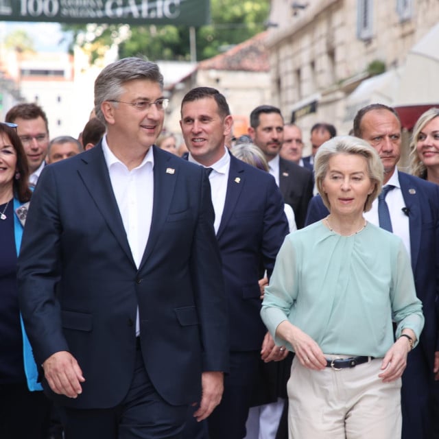 <p>Ursula von der Leyen u prvom posjetu Splitu 2024. godine</p>