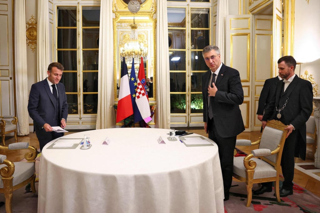<p>Predsjednik Macron i prmeijer Plenković tijekom jednog od prija&scaron;njih susreta</p>