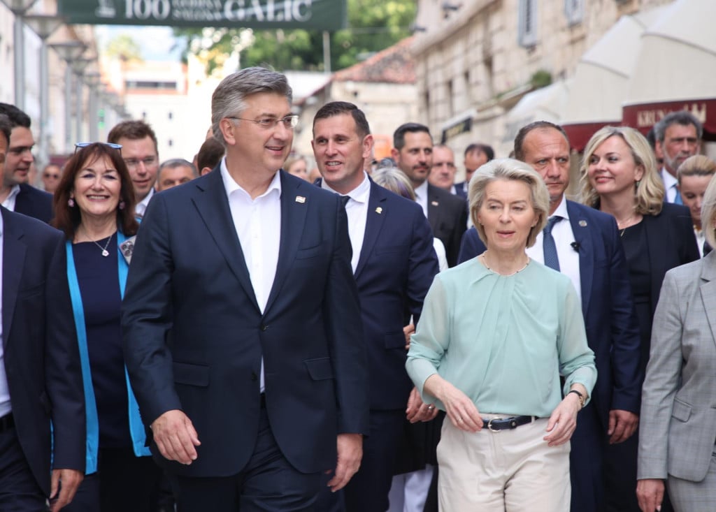 <p>Ursula von der Leyen u prvom posjetu Splitu 2024. godine</p>