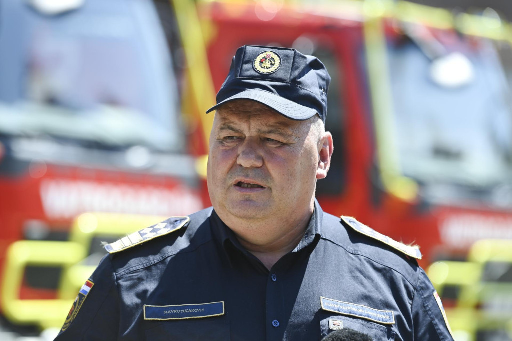 <p>Slavko Tucaković,&nbsp;glavni vatrogasni zapovjednik</p>