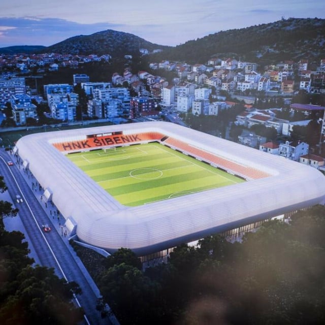 <p>Simulacija novog stadiona na &Scaron;ubićevcu</p>