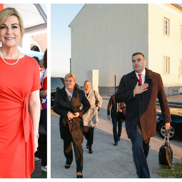 <p>Kolinda Grabar-Kitarović (desno na manifestaciji Grobnička jesen u svome kraju)</p>