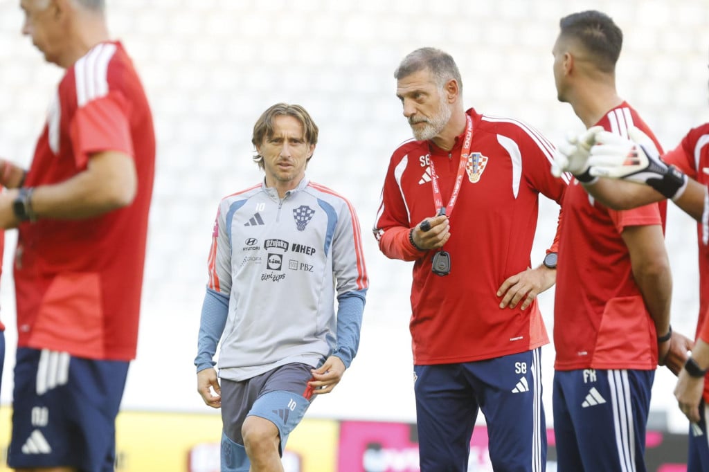 <p>Luka Modrić i Slaven Bilić</p>