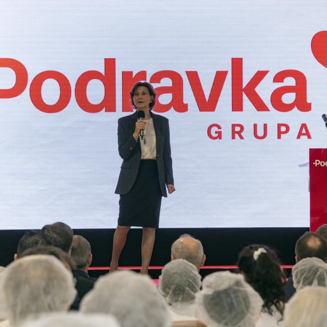 <p>Martina Dalić na otvaranju nove tvornice tjestenine Podravke</p>
