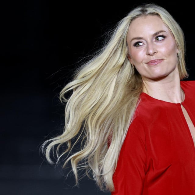 <p>US athlete Lindsey Vonn presents a creation by l&lsquo;Oreal Paris for the Women&lsquo;s Spring/Summer 2027 collection fashion show as part of the Paris Fashion Week, in Paris on September 28, 2026. (Photo by Kenzo TRIBOUILLARD/AFP)</p>