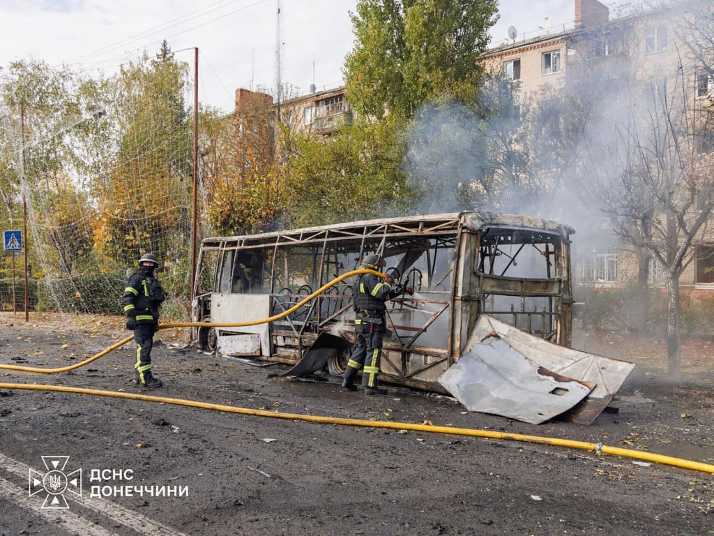 <p>autobusno stajali&scaron;te u Kramatorsku</p>