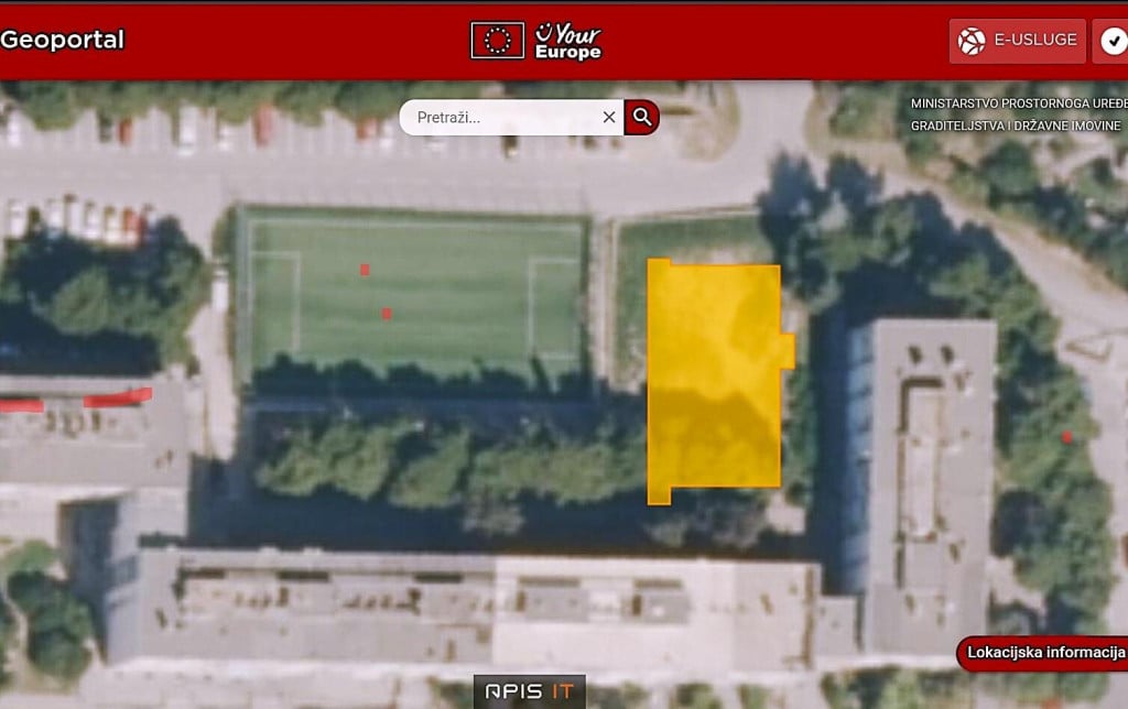 <p>Tlocrtna povr&scaron;ina projekta stambeno-poslovne zgrade s&nbsp;deset etaža (tri podzemne, suterena, prizemlja, četiri kata i nadgrađa) za koji je izdana lokacijska dozvola</p>