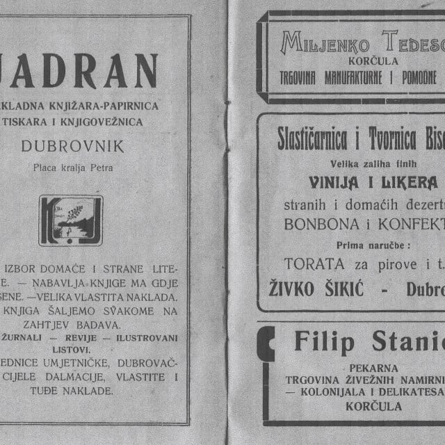<p>Dubrovačka stastičarnica na Korčuli nudila je i pića i likere</p>