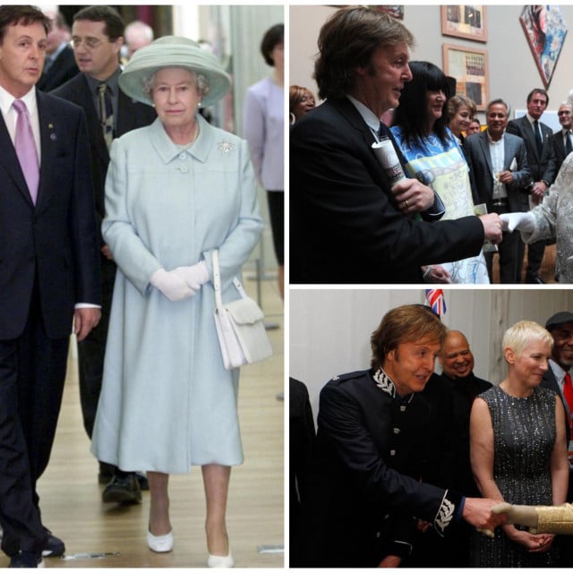 <p>Kraljica Elizabeta II. i Sir Paul McCartney</p>