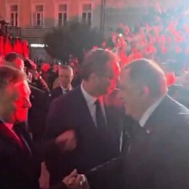 <p>Rober Fico, Aleksandar Vučić i Milorad Dodik</p>