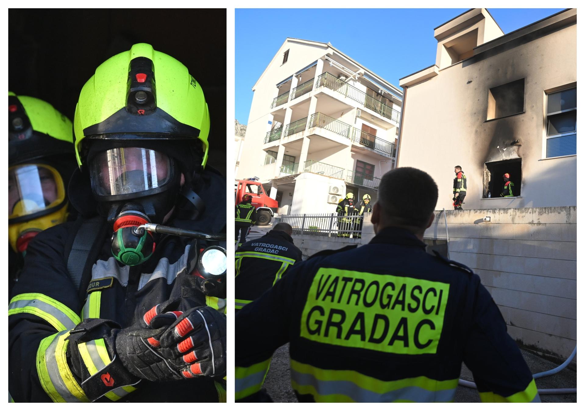 FOTO U hotelu na Makarskoj rivijeri izbio požar, nema informacija o ozlijeđenima. Lokaliziran je, pogledajte prizore
