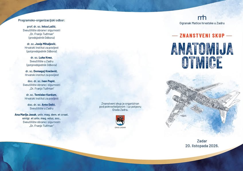 "Anatomija otmice" u Zadru: znanstveni skup o otmici zrakoplova 1976. i hrvatskoj političkoj emigraciji