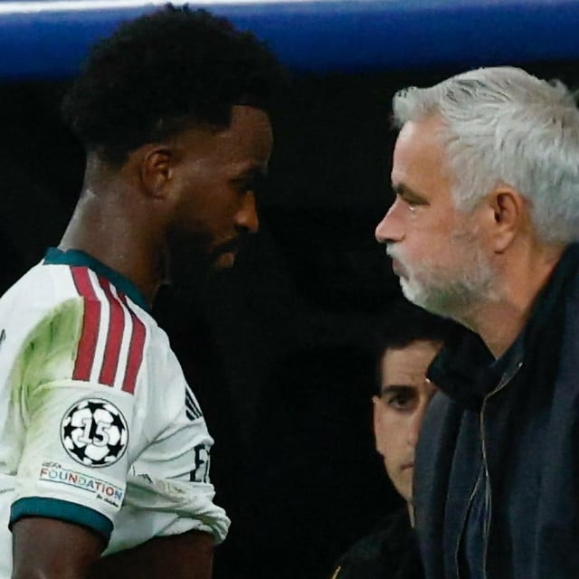 <p>Vinicius Junior i Jose Mourinho</p>