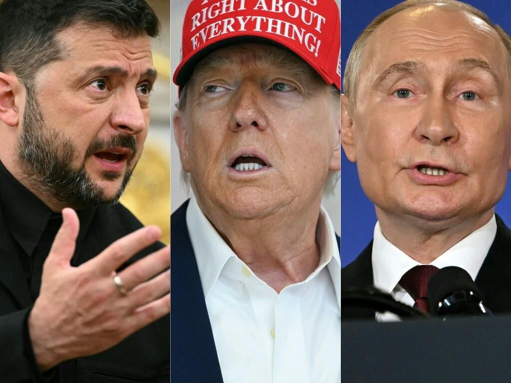<p>Zelenski, Trump, Putin</p>