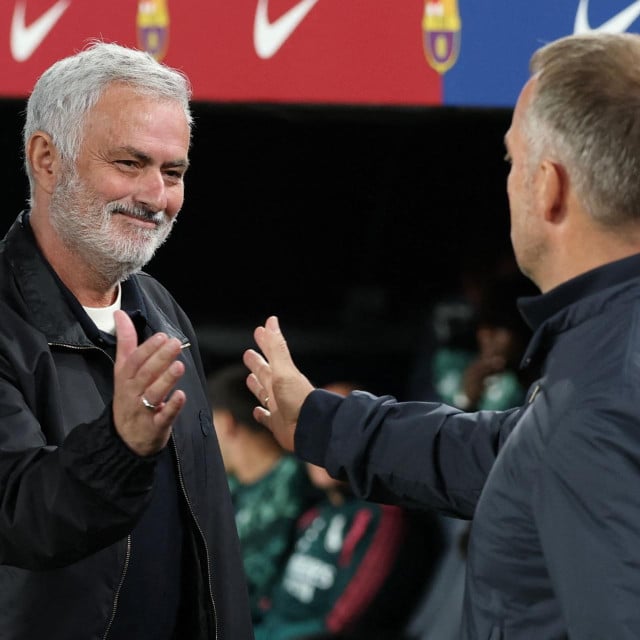 <p>Jose Mourinho i Hansi&nbsp;Flick</p>